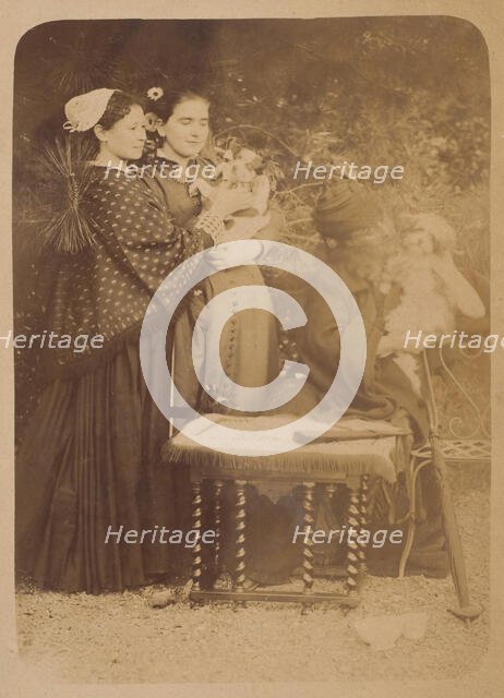 Les Chiens, 1860s. Creator: Pierre-Louis Pierson.