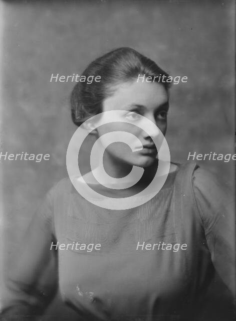 Miss Katharine Cornell, with dog, portrait photograph, 1917 Nov. 20. Creator: Arnold Genthe.