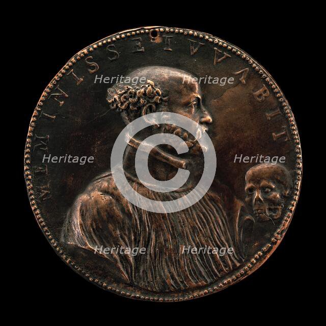 Gabriele Fiamma, 1533-1585, Abbot-General of the Augustinian Congregation 1578 [obverse], 1578. Creator: Giovanni Battista Cambio.