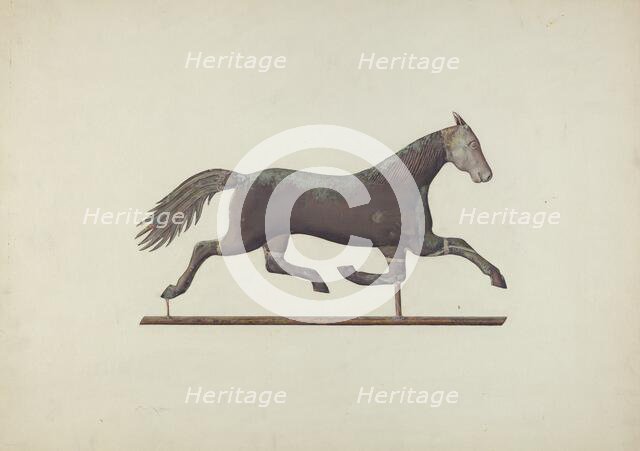 Weather Vane - Horse, c. 1939. Creator: Sadie Berman.
