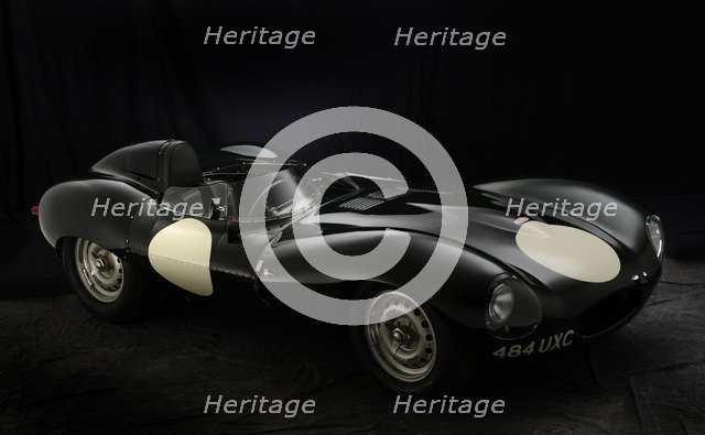 Jaguar D type 1956. Artist: Simon Clay.