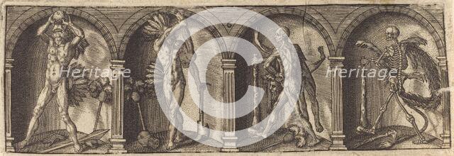 Les divers pourtraicts et figures VI, c. 1600. Creator: Master AD.