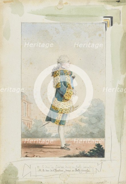 Louis Philippe II, Duke of Chartres (1747-1793), 1760. Artist: Carmontelle, Louis (1717-1806)