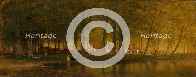 The Camp Meeting, 1874. Creator: Worthington Whittredge.