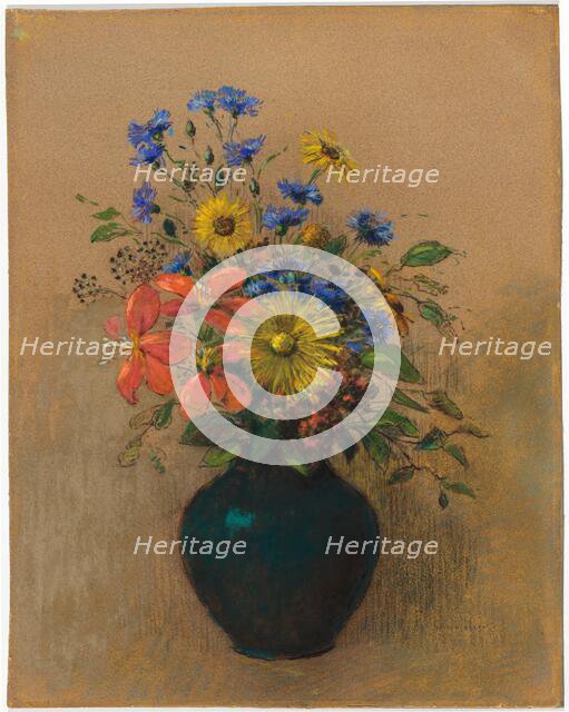 Wildflowers, c. 1905. Creator: Odilon Redon.