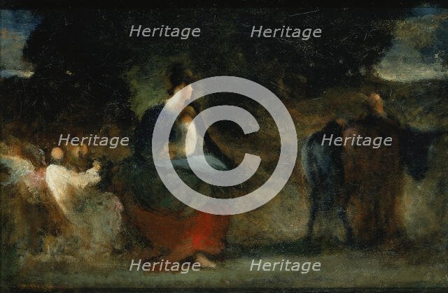 Flight into Egypt, mid-late 19th century. Creator: Robert Loftin Newman.