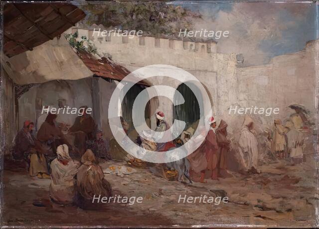 Eastern Village Scene, c1872-1910. Creator: George Davidson.