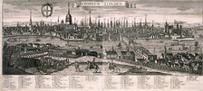 Panoramic view of London, c1730. Artist: Marc Abraham Ruprecht