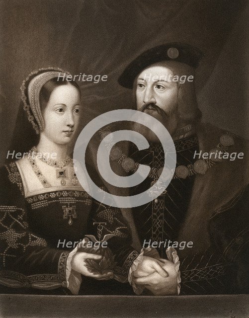'Mary Tudor and Charles Brandon, Duke of Suffolk', 1515, (1902). Artist: Unknown