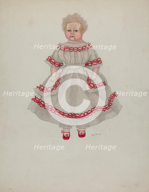 Wax Doll, c. 1936. Creator: Mary E Humes.