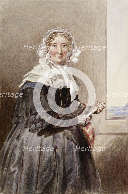 Portrait of Marie-Amélie, Queen of France, mid 19th century. Artist: Aleksandr Pavlovich Bryulov.