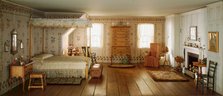 A13: New England Bedroom, 1750-1850, United States, c. 1940. Creator: Narcissa Niblack Thorne.