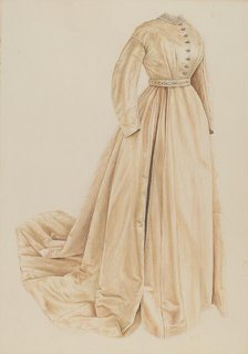Wedding Gown, c. 1938. Creator: Lucien Verbeke.