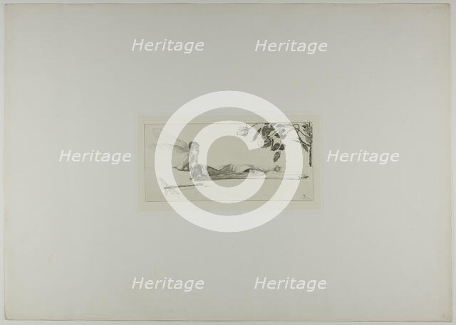 Cupid, plate ten from A Glove, 1881. Creator: Max Klinger.