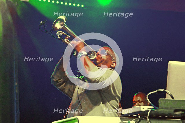 Terence Blanchard, Love Supreme Jazz Festival, Glynde Place, East Sussex, 2015.  Artist: Brian O'Connor.