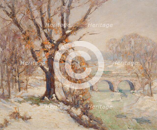 Riverbank in Winter, 1879-1932. Creator: Paul A Randall.