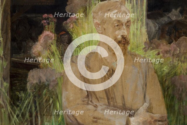 Portrait Study (Stanislaw Debicki-Artist, Painter), 1914. Creator: Jacek Malczewski.