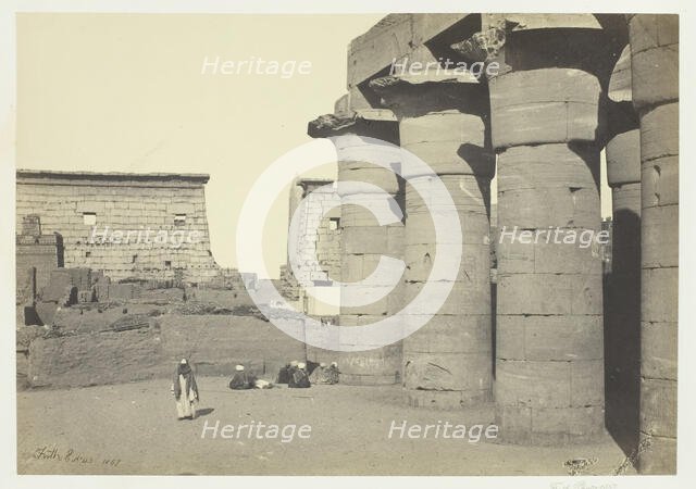 View at Luxor, 1857. Creator: Francis Frith.