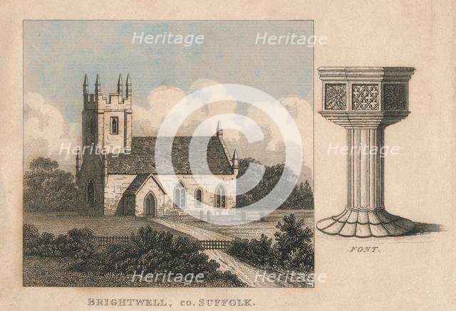 The church of St John the Baptist, Brightwell, Suffolk, 19th century? Creator: Unknown.