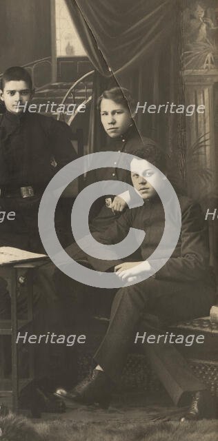 Gymnasium students of the Irkutsk gymnasium..., late 19th cent - early 20th cent. Creator: Unknown.