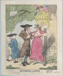 Quaker in Love, 1815 (?)., 1815 (?). Creator: Thomas Rowlandson.