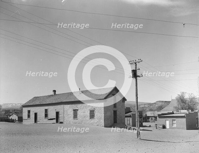 High school in Escalante, Utah, 1936. Creator: Dorothea Lange.