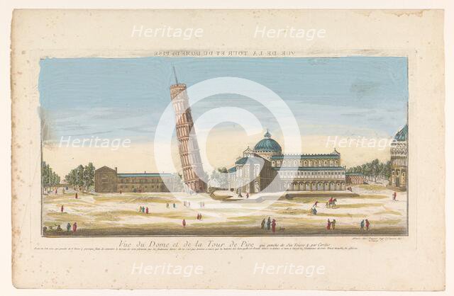 View of the Tower and the Duomo in Pisa, 1700-1799. Creator: Unknown.