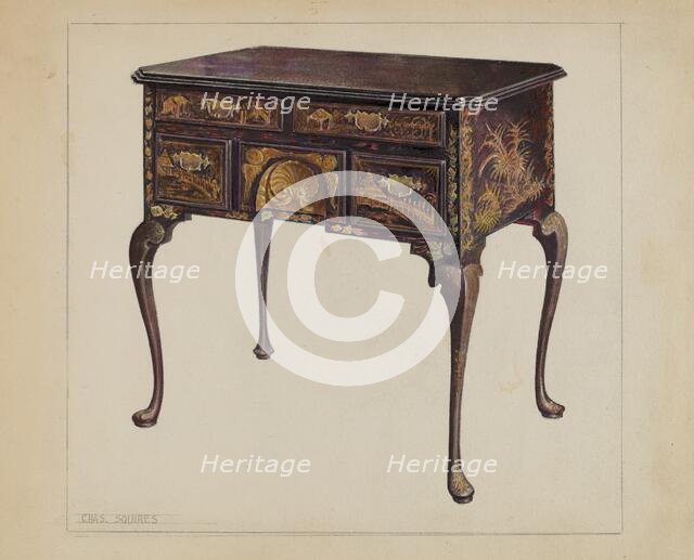 Lowboy, c. 1937. Creator: Charles Squires.
