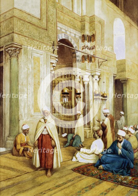 'Worshippers in a Mosque', c1868-1938. Artist: Enrico Tarenghi