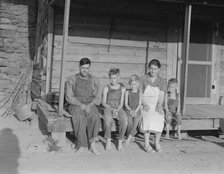 White sharecropper family, formerly mill workers, Hartwell, Georgia, 1937. Creator: Dorothea Lange.
