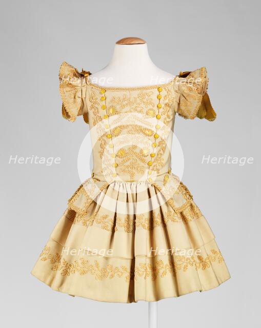 Dress, American, ca. 1855. Creator: Unknown.