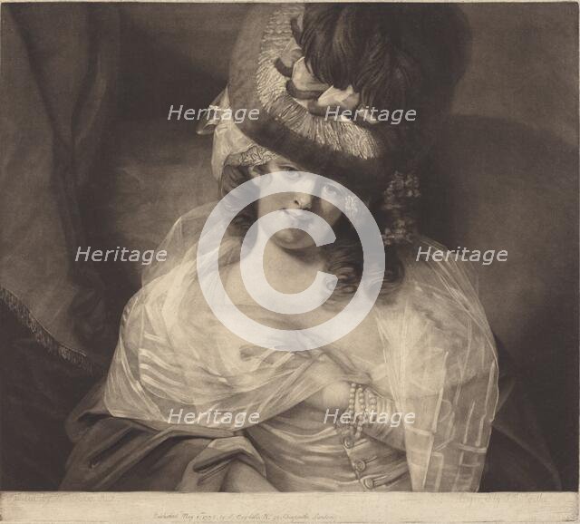 Love in Her Eyes Sits Playing, 1778. Creator: John Raphael Smith.