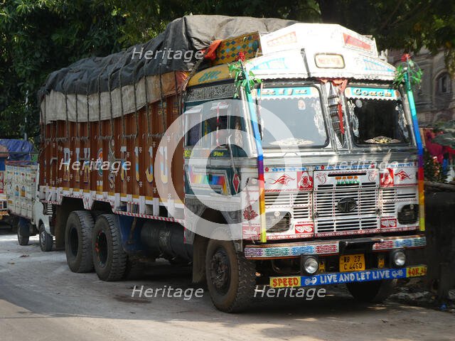 TATA truck in India, 2019. Creator: Unknown.