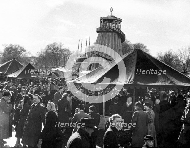Hampstead funfair, London, early 1950s. Artist: Henry Grant