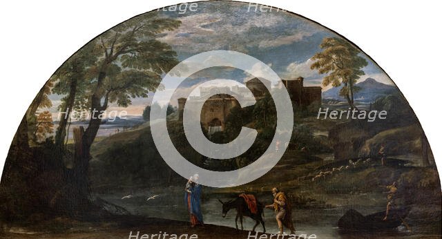 Landscape with the Flight into Egypt, c1604. Creator: Carracci, Annibale (1560-1609).