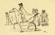 John Gilpin sets out on his journey to Edmonton, 1878, (c1918).  Creator: Randolph Caldecott.