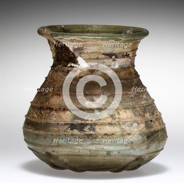 Globular Beaker, Frankish, 5th-7th century. Creator: Unknown.