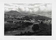 Llangollen and castle, Denbighshire, north Wales, 1896. Artist: Unknown