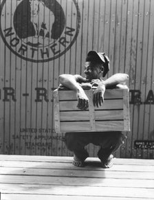 Migrant shed worker, Northeast Florida, 1936. Creator: Dorothea Lange.
