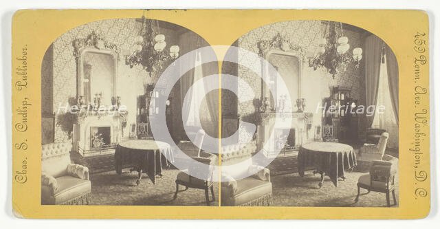 Green Room, White House, late 19th century. Creator: Charles. S. Cudlip.