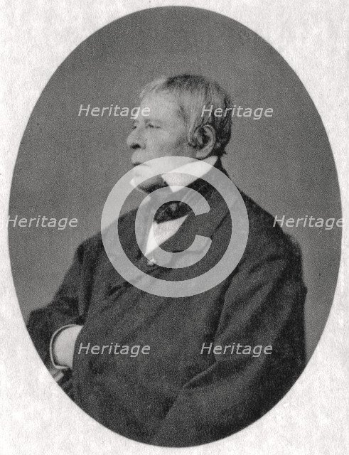 Jean Auguste Dominique Ingres, French Neoclassical artist, 1841. Artist: Unknown