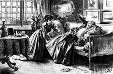 She raved about somebody who had bought something, 1890. Creator: R. Taylor.