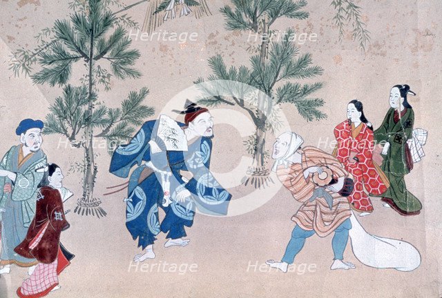 'Events of the Year in the Floating World', 1695-1700. Artist: Furuyama Moroshige