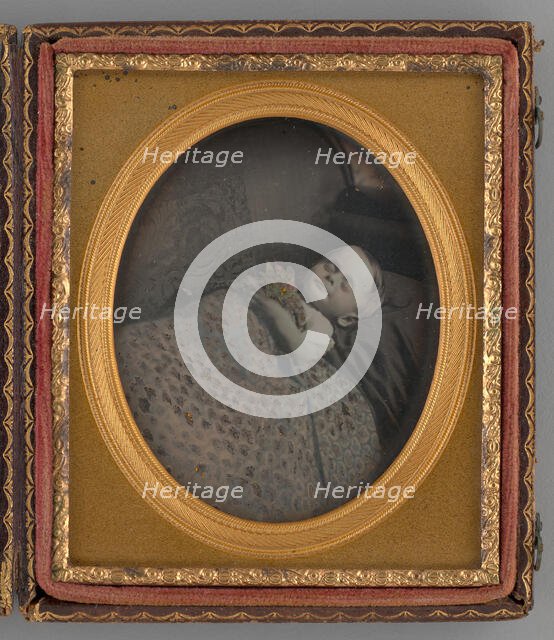 Untitled (Post Mortem Portrait of a Baby), 1855. Creator: Unknown.