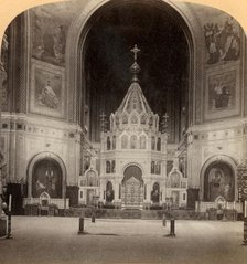 'The Magnificent Altar, Temple of Our Saviour, Moscow's greatest Church, Russia', 1898. Creator: Underwood & Underwood.