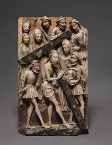 Christ Carrying the Cross (Panel from an Altarpiece), 1400s. Creator: Unknown.