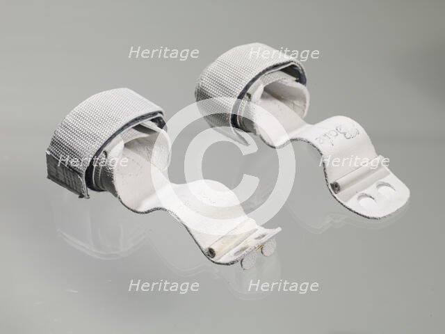 Uneven bar grips used by Gabby Douglas in the 2012 London Olympics, 2012. Creators: Bailie Grips, GRIPS, Etc.