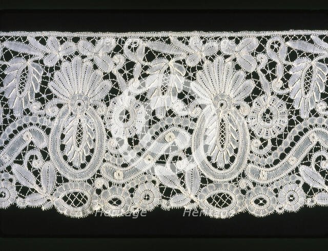 Flounce (Fragment), Belgium, 1860s/80s. Creator: Unknown.