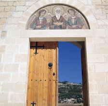 Doorway of Ayios Neophytos monastery near Paphos, 12th century. Artist: Unknown