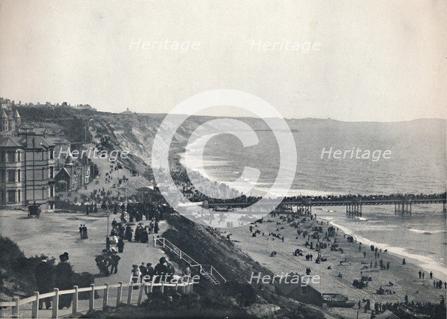 'Bournemouth - View from the West Cliff'', 1895. Artist: Unknown.